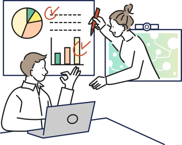 目標設定と分析のイメージ